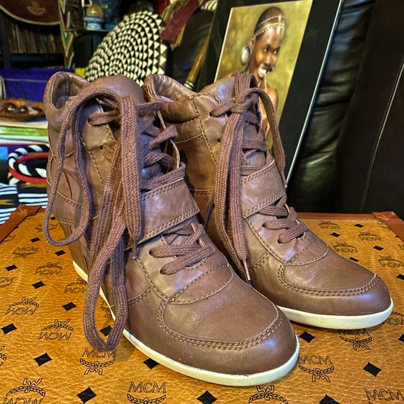 ASH ‘Bowie Ter’ Leather Hidden Wedge Sneaker, 40 - Picture 1 of 10